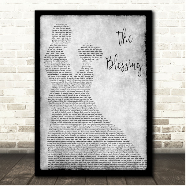 Elevation Worship The Blessing Grey Couple Dancing Song Lyric Print