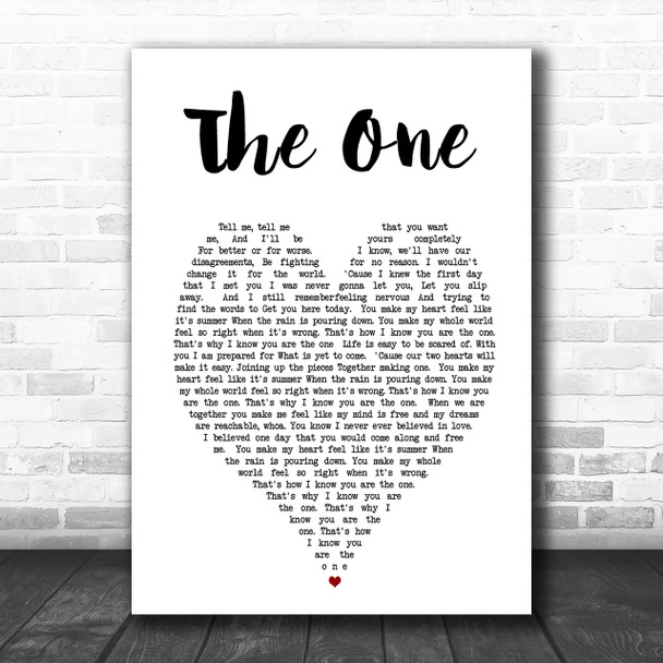 The One Kodaline Heart Song Lyric Music Wall Art Print