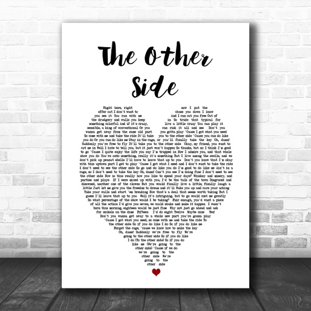 The Other Side The Greatest Showman Heart Song Lyric Music Wall Art Print