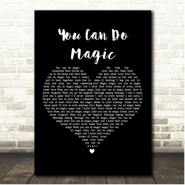 Limmie & Family Cookin' You Can Do Magic Black Heart Song Lyric Print