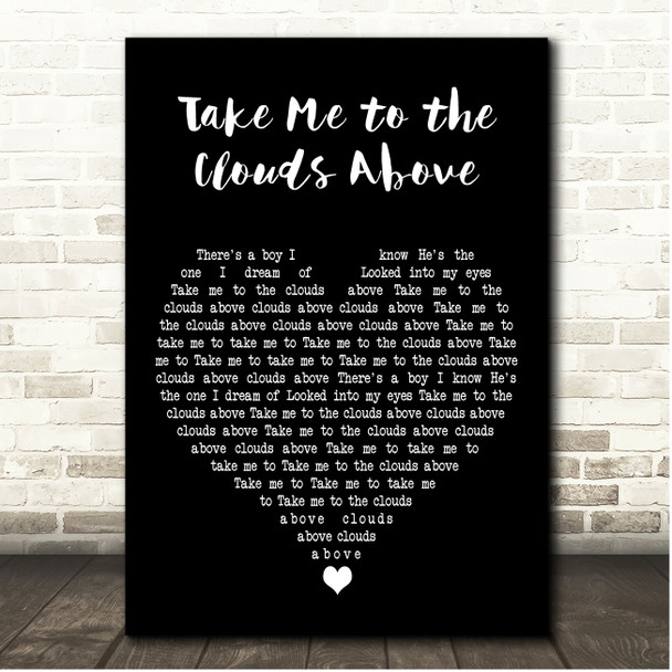 LMC vs. U2 Take Me to the Clouds Above Black Heart Song Lyric Print