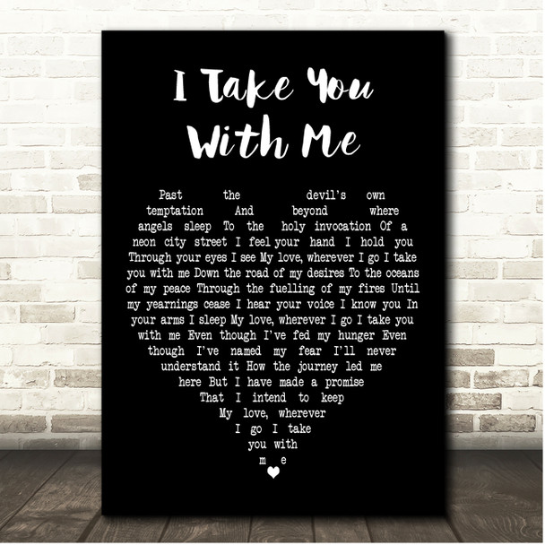 Melissa Etheridge I Take You with Me Black Heart Song Lyric Print