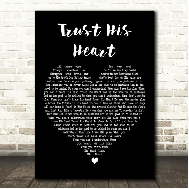 Babbie Mason Trust His Heart Black Heart Song Lyric Print