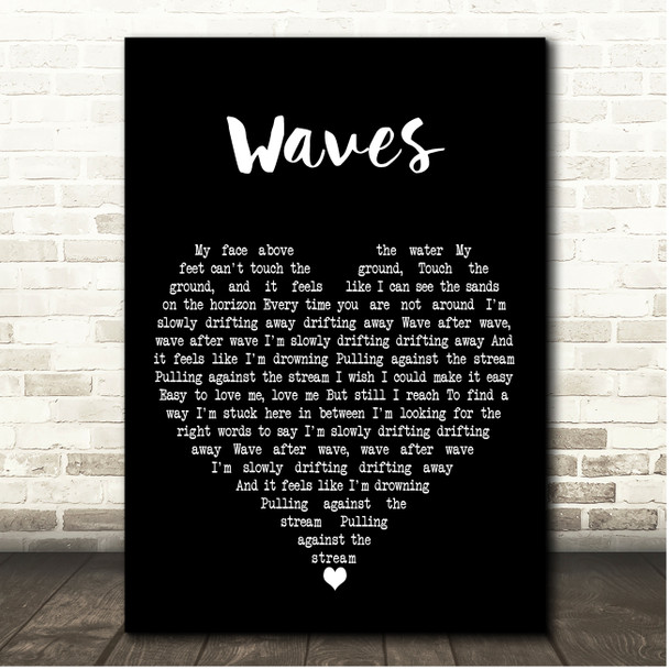 Mr. Probz Waves Black Heart Song Lyric Print