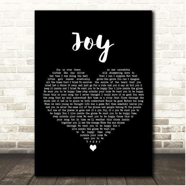 Phish Joy Black Heart Song Lyric Print