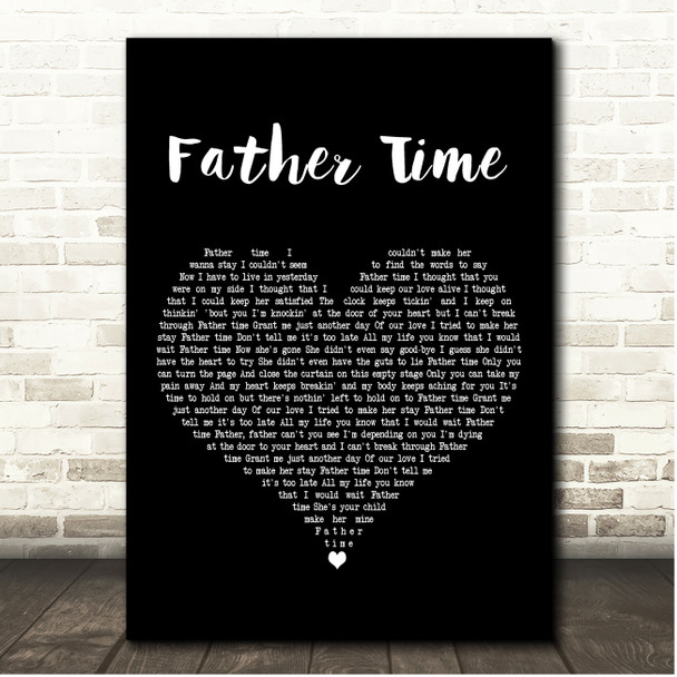 Richie Sambora Father Time Black Heart Song Lyric Print