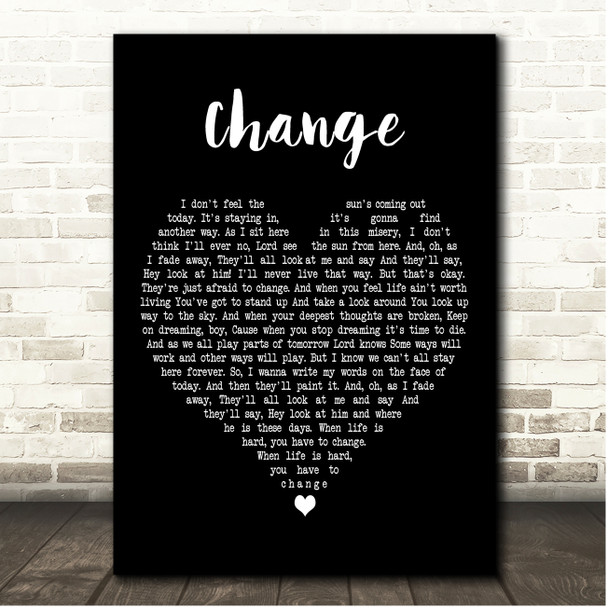 Blind Melon Change Black Heart Song Lyric Print