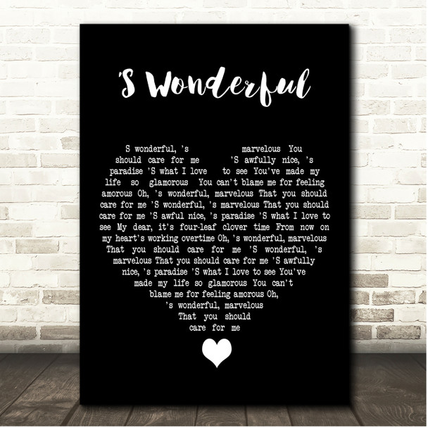 Diana Krall S Wonderful Black Heart Song Lyric Print