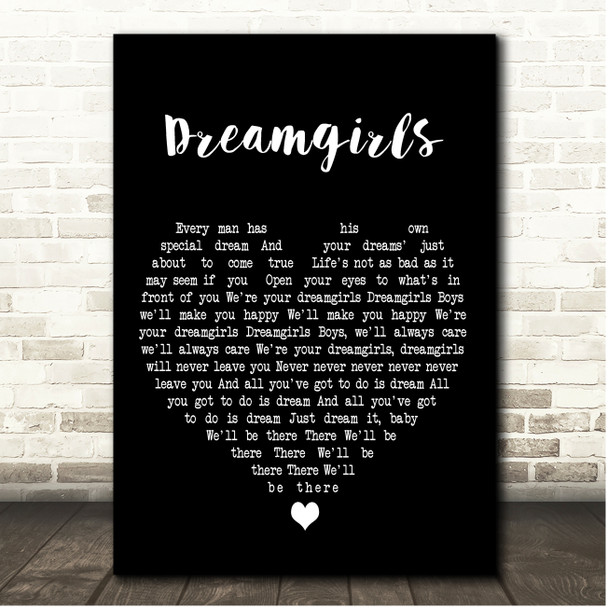 Jennifer Hudson Dreamgirls (Finale) Black Heart Song Lyric Print