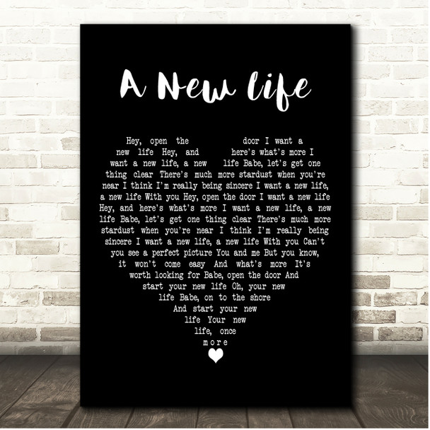Jim James A New Life Black Heart Song Lyric Print