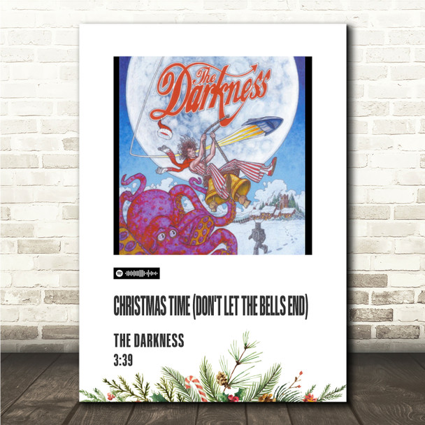 The Darkness Christmas Time (Don't Let the Bells End) Christmas Polaroid Music Art Print
