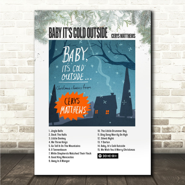 Cerys Matthews Baby it's cold outside Music Polaroid Vintage Music Wall Art Poster Print