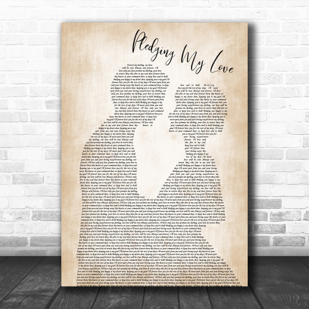 Aaron Neville Pledging My Love Man Lady Bride Groom Wedding Print