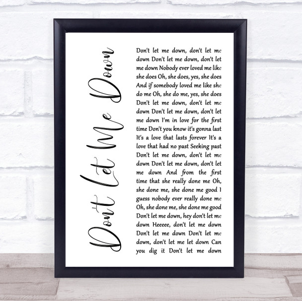 Foo Fighters Miracle Rustic Script Song Lyric Quote Print