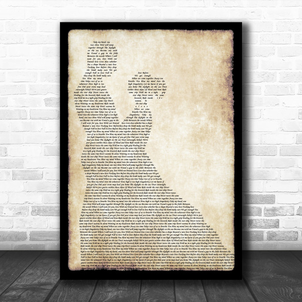 James Leviathan Man Lady Dancing Song Lyric Print