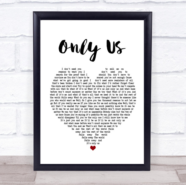 Laura Dreyfuss & Ben Platt Only Us Heart Song Lyric Quote Print