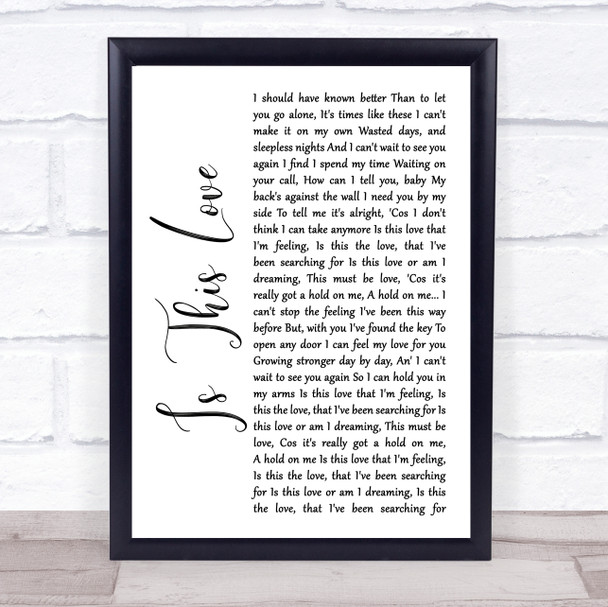 Paolo Nutini Better Man Rustic Script Song Lyric Quote Print