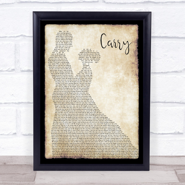 Skinny Lister Carry Man Lady Dancing Song Lyric Quote Print