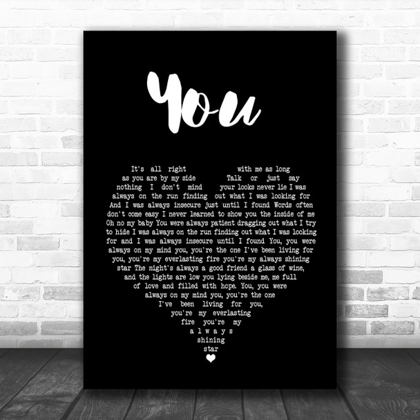 Ten Sharp You Black Heart Song Lyric Quote Print Ten Sharp You Black Heart Song Lyric Quote Print