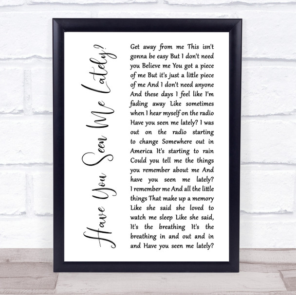 The Beatles And I Love Her Rustic Script Song Lyric Quote Print
