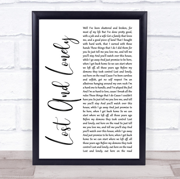 The Cure Just Like Heaven Rustic Script Song Lyric Quote Print