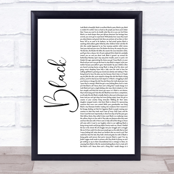 The Killers Human Rustic Script Song Lyric Quote Print