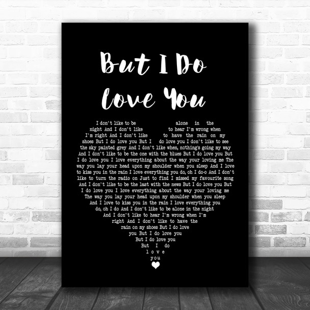 LeAnn Rimes But I Do Love You Black Heart Song Lyric Poster Print