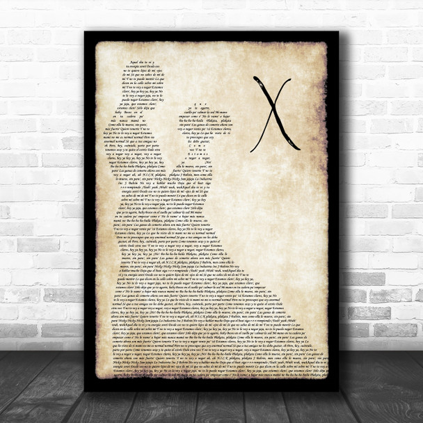 Nicky Jam x J Balvin X Man Lady Dancing Song Lyric Poster Print