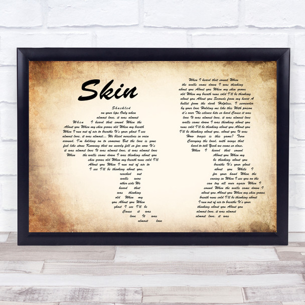 Rag'n'Bone Man Skin Man Lady Couple Song Lyric Poster Print