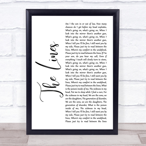 Frank Sinatra I've Got You Under My Skin Rustic Script Song Lyric Poster Print