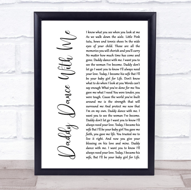 Glenn Mederios Nothing Gonna Change My Love For You Rustic Script Song Lyric Poster Print