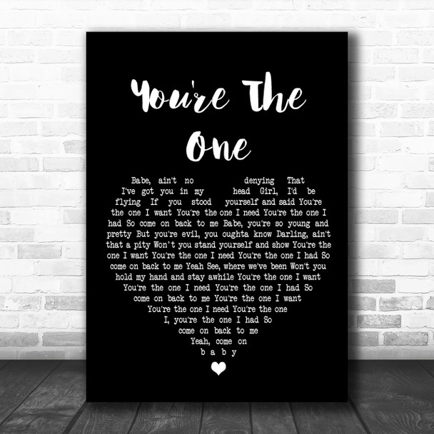 Greta Van Fleet You're The One Black Heart Song Lyric Music Wall Art Print