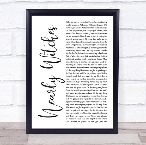 Rod Stewart Rhythm Of My Heart Rustic Script Song Lyric Poster Print