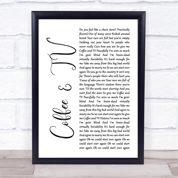 Tina Turner Nutbush City Limits Rustic Script Song Lyric Poster Print