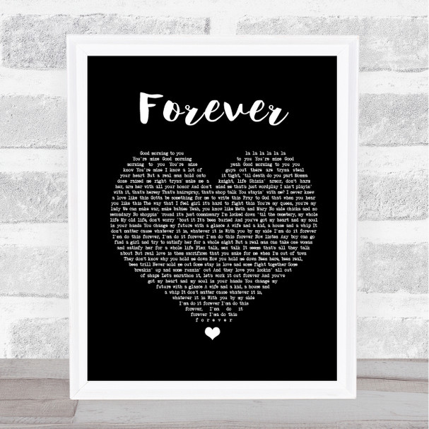 Lecrae Forever Black Heart Song Lyric Music Wall Art Print