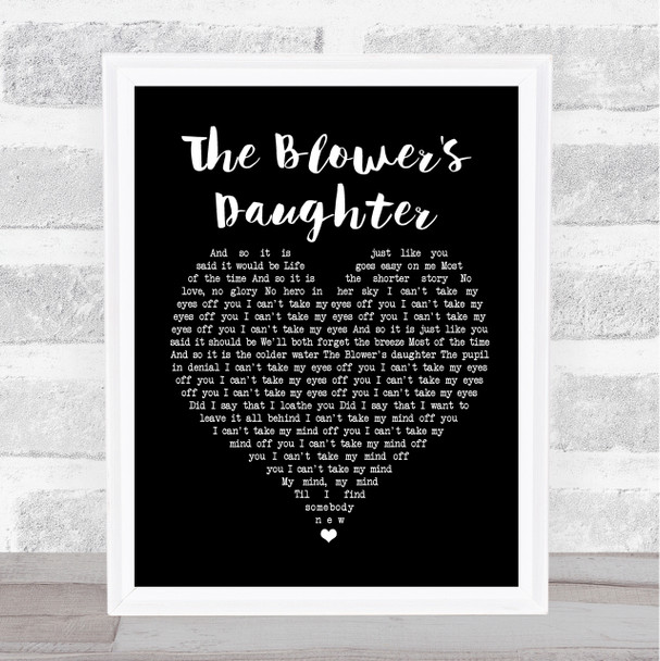 Damien Rice The Blower's Daughter Black Heart Song Lyric Music Poster Print