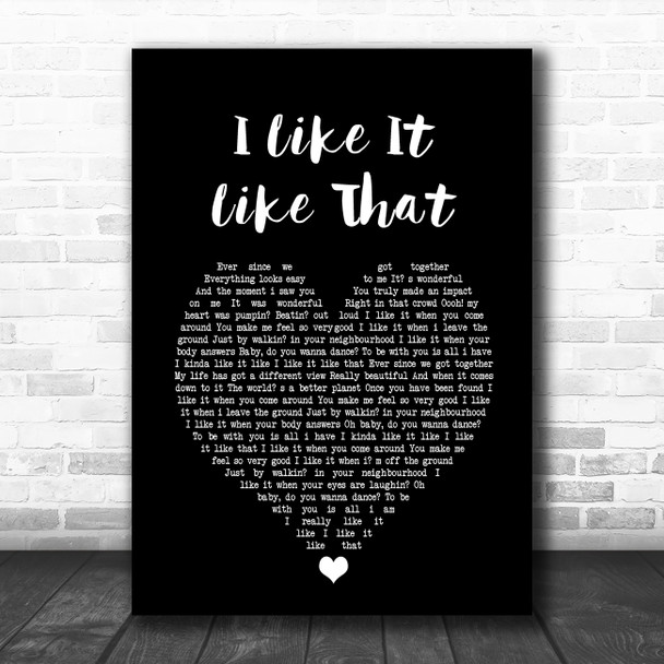 Per Gessle I Like It Like That Black Heart Song Lyric Music Poster Print