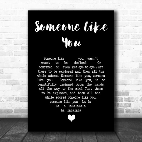 Paolo Nutini Someone Like You Black Heart Song Lyric Music Poster Print