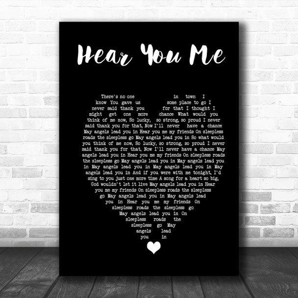 Faith Hill There You'll Be Black Heart Song Lyric Music Poster Print
