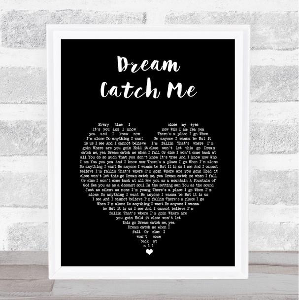 Newton Faulkner Dream Catch Me Black Heart Song Lyric Music Poster Print