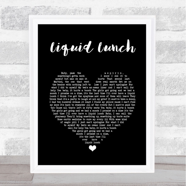 Caro Emerald Liquid Lunch Black Heart Song Lyric Music Poster Print