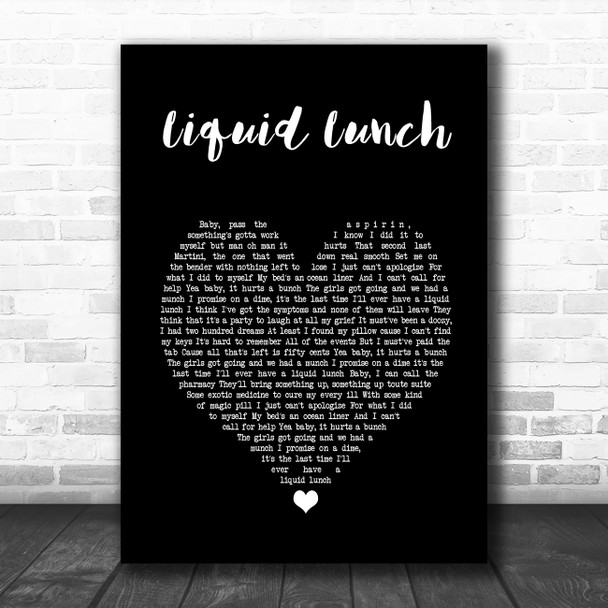 Caro Emerald Liquid Lunch Black Heart Song Lyric Music Poster Print