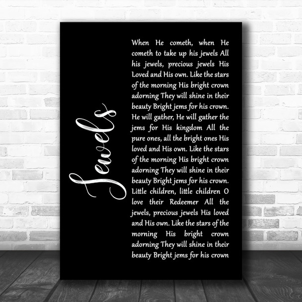 Alison Krauss and the Cox Family Jewels Black Script Song Lyric Music Poster Print