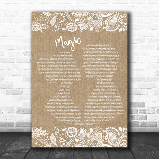 Craig David Magic Burlap & Lace Song Lyric Music Poster Print