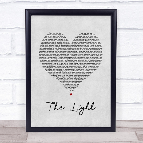 Common The Light Grey Heart Song Lyric Music Poster Print