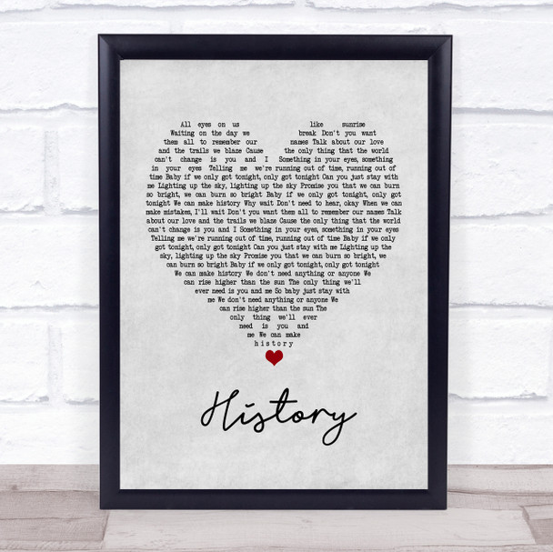 Olly Murs History Grey Heart Song Lyric Music Poster Print
