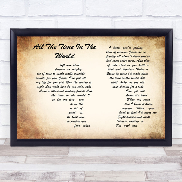 Boyzone All The Time In The World Man Lady Couple Song Lyric Music Poster Print