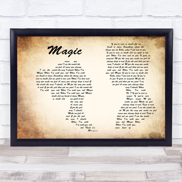 Craig David Magic Man Lady Couple Song Lyric Music Poster Print