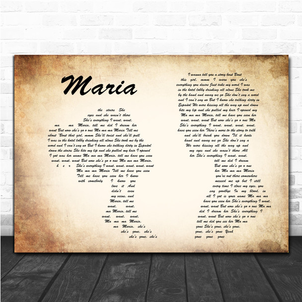 Olly Murs Maria Man Lady Couple Song Lyric Music Poster Print