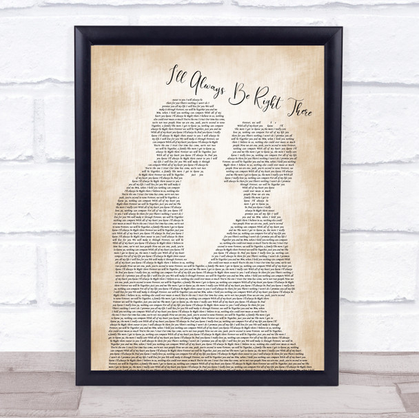 Bryan Adams I'll Always Be Right There Man Lady Bride Groom Song Lyric Music Poster Print
